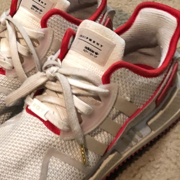 Adida EQT ADV 91-17’ cream & red shoesSZ9.5 - Picture 2 of 3